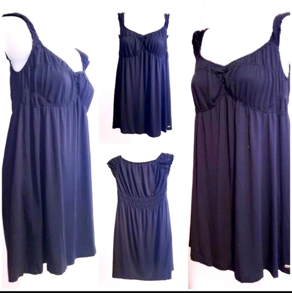 Buffalo David Bitton Black Sleeveless Tunic Top. - Picture 2 of 3